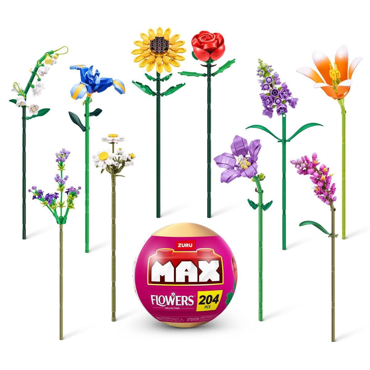 MAX Build More Premium Flowers Building Bricks (Assorted) Novelty