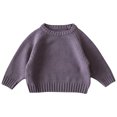 thumbnail image 3 of Sentmoon Girls 5t Clothes Long Sleeve Crew Neck Solid Color Girls Pullover Soft and Cozy Loose Knitted 2025 Girls Sweaters Fall and Winter Trendy for Weekend Trips 5 Years, 3 of 5