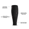 thumbnail image 3 of 1 pair Soccer Shin Guard Socks Breathable Protective Calf Sleeves for Adults Teenagers Outdoor Sports Accessory,, 3 of 5