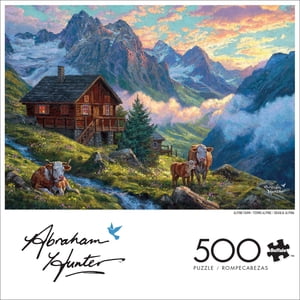 Buffalo Games Abraham Hunter Ferme alpine 500-Piece Puzzle d'enclenchement