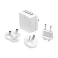 thumbnail image 2 of StarTech.com 4-Port USB Wall Charger - International Travel - 34W/6.8A - White USB4PACWH, 2 of 5