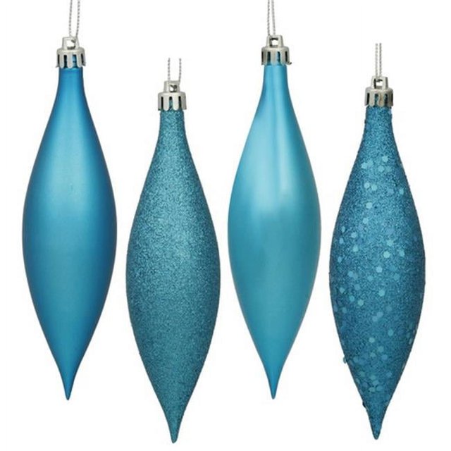Vickerman N500112 5,5 Po. Turquoise Drop 4 Finition Assortiment 8-Bx
