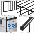 thumbnail image 4 of Yaheetech Metal Platform Bed with Spindle Headboard, Full, Black, 4 of 8
