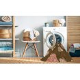 thumbnail image 2 of Ahgly Company Machine Washable Indoor Square Transitional Saddle Brown Area Rugs, 5' Square, 2 of 7