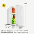 thumbnail image 2 of Mini Portable Car Refrigerator Small Cooler For Travel Camping Drinks And Food Storage, 2 of 9