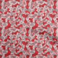 thumbnail image 1 of oneOone Cotton Poplin Red Fabric Abstract Craft Projects Decor Fabric Printed By The Yard 42 Inch Wide, 1 of 4