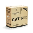 thumbnail image 2 of CAT6 1000ft UTP Solid Cable 550Mhz Ethernet Cable 23AWG Bulk Network Wire (White), 2 of 4