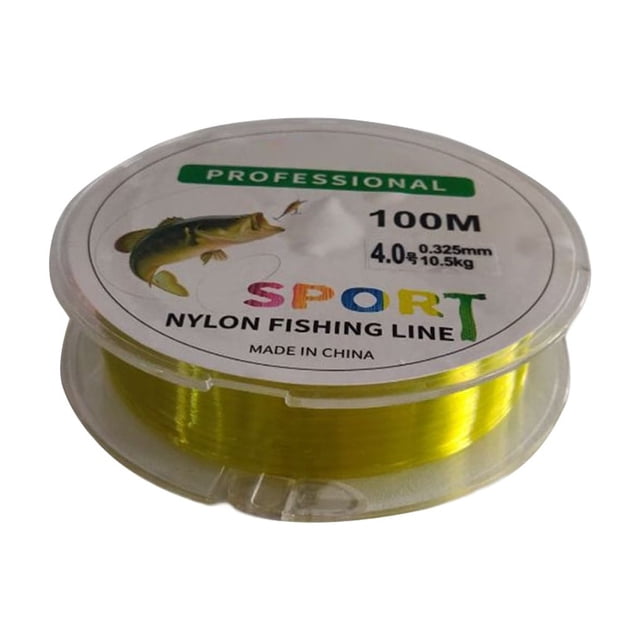 Langgg Fil de Pêche à la Carpe Basse 100m Résistant à l'Usure Câble de Pêche en Nylon Fil de Canne à Pêche Monofilament
