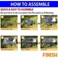 thumbnail image 4 of Stainless Steel Foldable Camping Grills Portable Wood Burning Charcoal Grill with Carrying Bag MT, 4 of 7