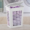 thumbnail image 2 of Sterilite Rectangular Laundry Hamper- White, 2 of 9