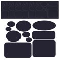 thumbnail image 1 of Unique Bargains Down Jacket Patch Nylon Repair Tape, 6 Sheets Self Adhesive Cloth Fabric Patch, Dark Blue, Rectangle Oval, 1 of 5