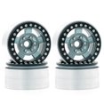 thumbnail image 1 of Moobody Aluminum Alloy Wheel Rim Beadlock Wheel Rims Hub 4pcs Replacement for 1/10 TRX4 Axial SCX10 90046 SCX10 III AXI03007 AXI03003 RC Car, 1 of 7