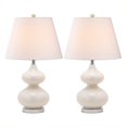 thumbnail image 1 of Safavieh Eva Double Gourd Glass Lamp in White (Set Of 2), 1 of 6