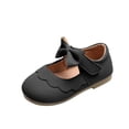 thumbnail image 1 of Japceit Baby Shoes Size 4 Soft Sole Baby Shoes Spring New Soft Soled Single Shoes Baby Walking Shoes Bow Princess Small Leather Shoes Baby Shoes Size 3, 1 of 9