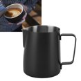 thumbnail image 1 of Milk Frothing Pitcher Stainless Steel Comfort Grip Inner Marking Jug Coffee Latte Art for Home Cafe, 1 of 8