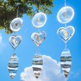 thumbnail image 1 of WHEANG Reflective 3D Stainless Bird Scare Devices Wind Garden Decor Outdoor, 1 of 4