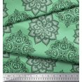 thumbnail image 2 of Soimoi Poly Georgette Fabric Floral Mandala Print Fabric by Yard 52 Inch Wide, 2 of 3