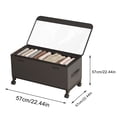 thumbnail image 3 of TopLLC Under Bed Storage With Wheels Larger Under Bed Storage Containers With Clear Lids Under Bed Shoe Organizer Rolling Under Bed Storage Drawers For Shoes Clothes Underbed Storage Basket, 3 of 7