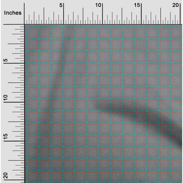 oneOone Cotton Flex Fabric Tartan Check Decor Fabric Printed BTY 40 Inch Wide