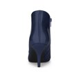thumbnail image 2 of Unique Bargains Women's Point Toe Patent Leather Stiletto Heel Ankle Boot, 2 of 7