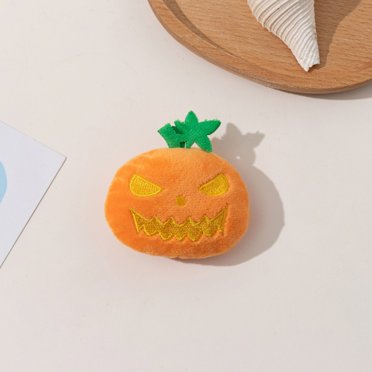 SIfdSeng Christmas Toys for Boys Pumpkin Toys for Cats Plush Teething Toys Featuring Pumpkin with Range Expressions Embroidery Designs Interactive Plush Toys for Kitties and Cats Kids Surprise Toys