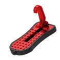 thumbnail image 3 of Car Doorstep Aluminum Alloy Auto Latch Hook Foot Pedal Foldable Vehicle Roof Rack Step, Red, 3 of 8