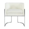 thumbnail image 3 of TOV Furniture Giselle Transitional Velvet Dining Chair, Cream (Set of 1), 3 of 6