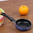 thumbnail image 2 of Nonstick Frying Pan Egg Sausages Fried Eggs Sausages Reusable Vegetable Fry Pot Home Bar Hotel Kitchen Reusable Cooking Cookware Kitchenware 12cm, 2 of 6