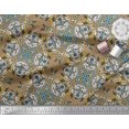 thumbnail image 2 of Soimoi Crepe Silk Fabric Tiles Moroccan Print Sewing Fabric Yard 42 Inch Wide, 2 of 3