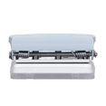 thumbnail image 3 of Loose Leaf Puncher Small Hole Punch Paper Punch Hole Puncher Handheld Hole Puncher Hole Punch Ruler Design Quick Positioning 3 Holes Metal Paint Body Loose Leaf Puncher For, 3 of 8