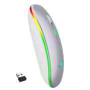 Rbaofujie Gaming Mouse Rechargeable 2.4G Wireless Gaming Mouse Backlit 1600DPI Mute Mice Office Mouse For PC Laptop Rechargeable Mouse