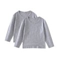thumbnail image 1 of Chandails à Manches Longues pour Filles T-Shirts de Base Doux pour Tout-Petits Haut T-Shirts à Col Rond pour Enfants T-Shirt à Manches Longues pour Enfants, 1 of 6