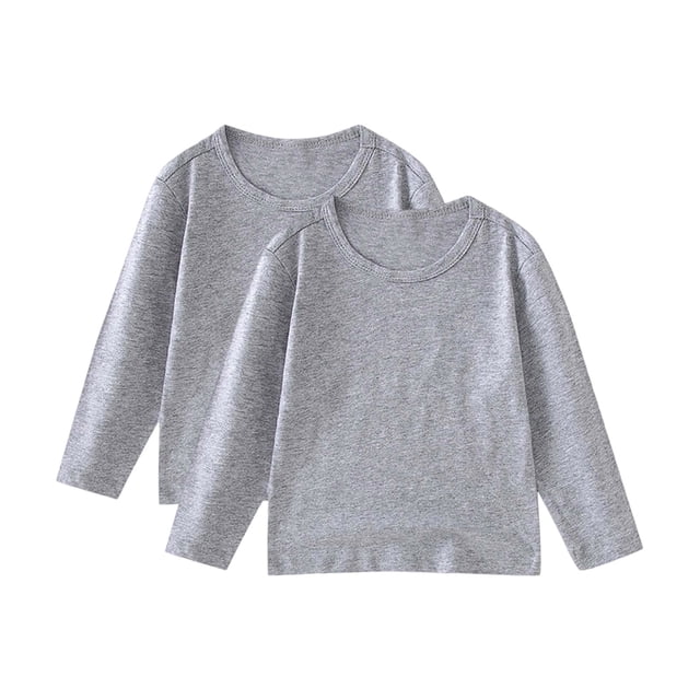 Chandails à Manches Longues pour Filles T-Shirts de Base Doux pour Tout-Petits Haut T-Shirts à Col Rond pour Enfants T-Shirt à Manches Longues pour Enfants