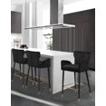 thumbnail image 4 of Tabouret de comptoir en velours Luxe, 4 of 32