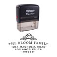 thumbnail image 1 of Printtoo Self Inking Custom Text Personalized Address With House Design Envelope Rubber Stamp-Black, 1 of 3