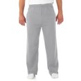 thumbnail image 1 of Jerzees Mens NuBlend Pocketed Open-Bottom Sweatpants, M, Athletic Heather, 1 of 2