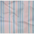thumbnail image 3 of oneOone Organic Cotton Poplin Twill Fabric Multicolor Stripe Print Fabric By Yard 42 Inch Wide, 3 of 3