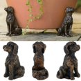 thumbnail image 1 of 3PCS Planters Pot Feet Resin Planter Pots Risers Flower Pot Holder Decorative Pot Feets Handmade Plant Riser Dog Animal Statue Plant Stand for Garden Patios Improve Airflow Drainage, 1 of 10