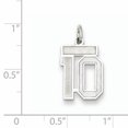 thumbnail image 2 of Breloque Pendentif Collier Numéro 10 en Argent Sterling 925 Breloques, 2 of 6