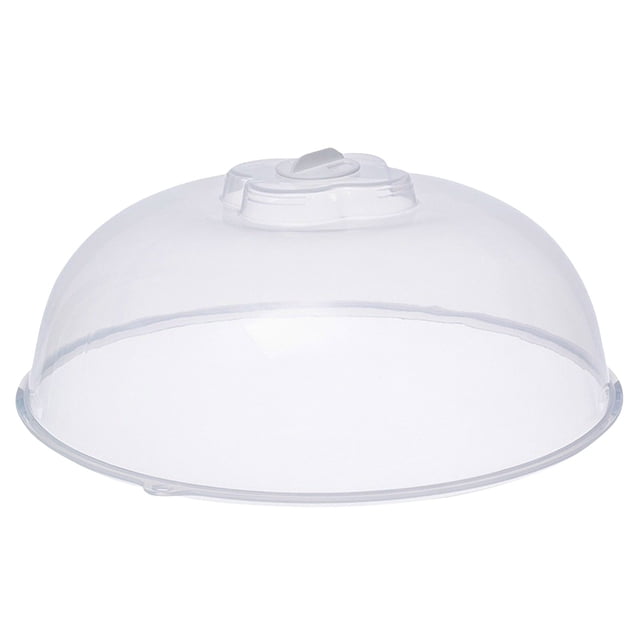 Bmisegm Microwave Plate Cover Transparent Cover An Ti Splatter Lid with Steam Vents Holes and Handle. This clear food cover measures 29x29x10 cm and features a dome-shaped design with a central handle for easy lifting. Equipped with steam vent holes, it prevents splatter while heating food and ensures optimal cooking conditions. Made from durable, oil-proof material, it is easy to clean and suitable for everyday kitchen use. Ideal as a microwave splatter guard for reheating meals.