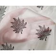 thumbnail image 4 of oneOone Silk Tabby Fabric Leaves Block Print Fabric BTY 42 Inch Wide, 4 of 4
