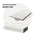 thumbnail image 2 of Gymax Queen 3'' Tri-fold Memory Foam Floor Mattress Topper Portable w/ Carrying Bag, 2 of 10