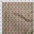 thumbnail image 4 of oneOone Viscose Chiffon Dusty Green Fabric Abstracts Craft Projects Decor Fabric Printed By The Yard 42 Inch Wide, 4 of 5