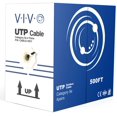 thumbnail image 1 of VIVO Waterproof 500ft Bulk Cat5e Wire, CCA Ethernet Cable, UTP Pull Box, Outdoor Direct Burial, Black, CABLE-V011, 1 of 9