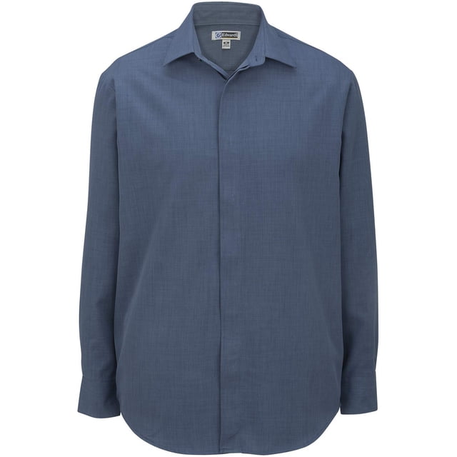 Edwards Garment Men's Big And Tall Adjustable Cuff Cafe Shirt_RIVIERA BLUE_3XL T