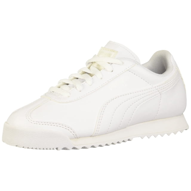 PUMA Boys' Roma Basic PS-K Sneaker, White/Gray Viol, 11 M US Little Kid