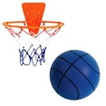 thumbnail image 2 of WLOELOEW Blue Mute Ball Indoor Children'S Silent Basketball Racket Ball Sports Ball Toys Baby Sponge Ball Frame, 2 of 5