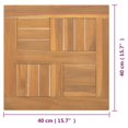 thumbnail image 4 of vidaXL Square Table Top 40x40x2.5 cm Solid Wood Teak, 4 of 4