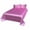 Pink, variant on SDNall Bed Sheet Set Silk Bed Sheets Solid Color Ice Silk Bed Sheet Set, Summer Friendly, Includes 2 Pillowcases, 3 Piece Bed Linen 2 Piece Set