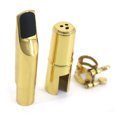 thumbnail image 4 of 7C Saxophone Ténor Embouchure Accessoires d'Instruments de Musique Matériau en Laiton avec Patch Boucle, 4 of 8